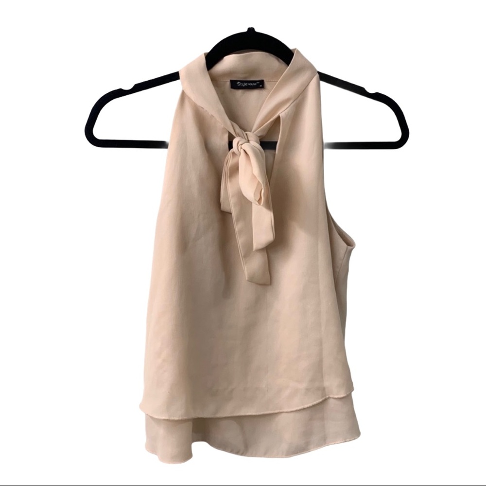 Stylehouse Medium Pink Tank with Tie